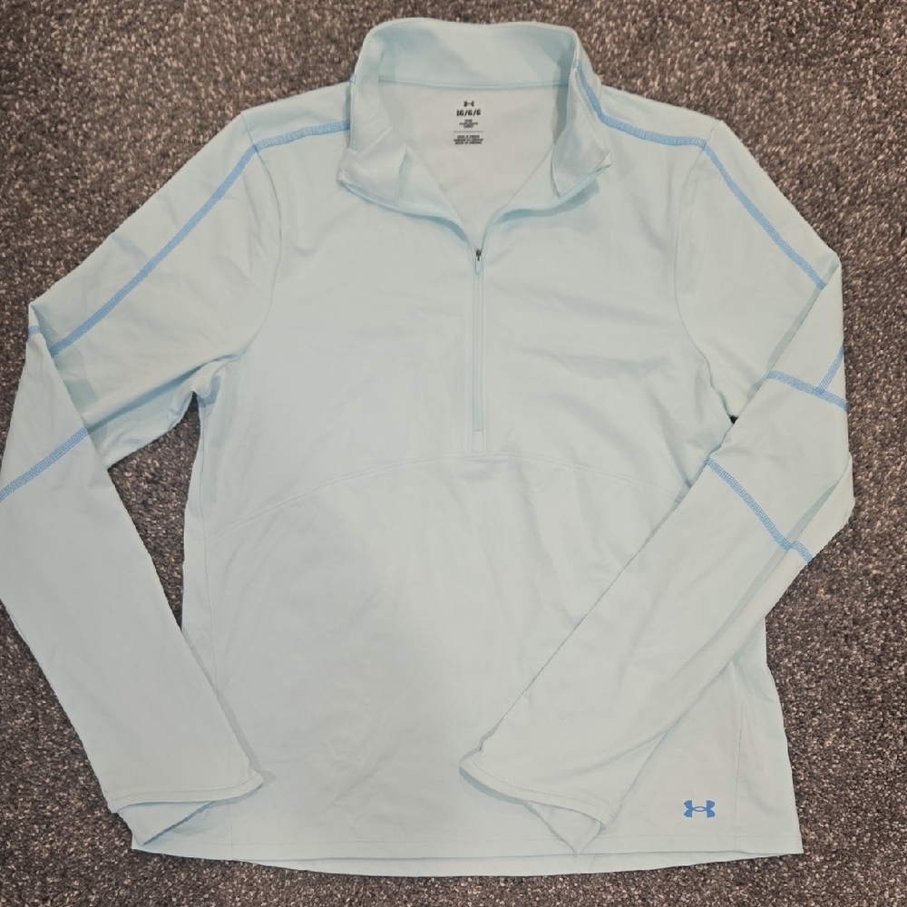Under Armour Sky Blue Quarter-Zip Top